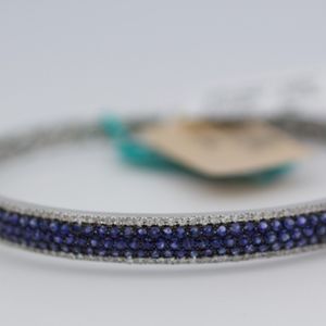 EFFY 14k White Gold Blue Sapphire And Diamond 7 in